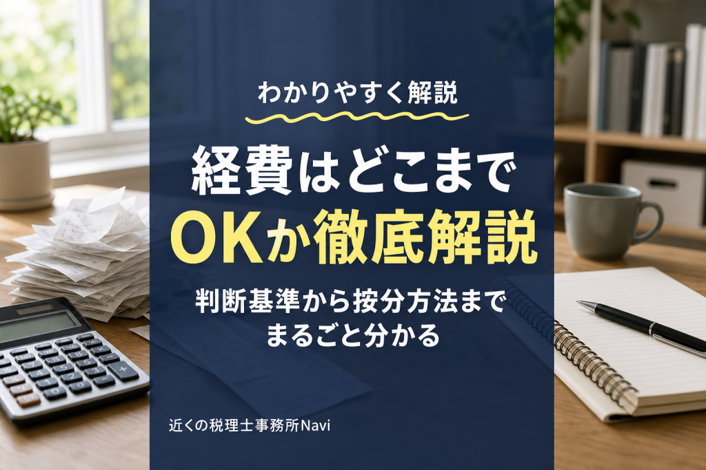 個人事業主の経費はどこまでOK？判断基準と注意点を解説
